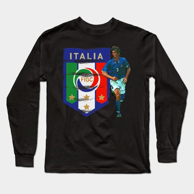 paolo maldini Long Sleeve T-Shirt by jeannete